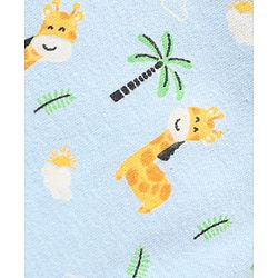 Babyhug 100% Cotton Bootie Leggings Striped Pack of 3 - Blue