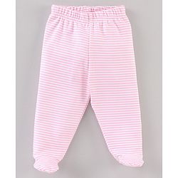 Babyhug Footed Stripes & Printed Bootie Leggings Pack of 3 - Multicolor