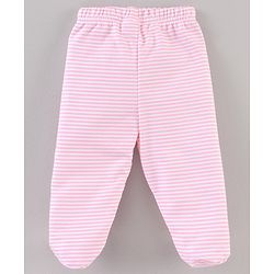 Babyhug Footed Stripes & Printed Bootie Leggings Pack of 3 - Multicolor