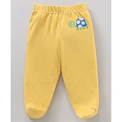 Babyhug Cotton Knit Footed Bootie Leggings Striped & Crabs Printed Pack of 3 - Multicolor