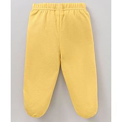 Babyhug Cotton Knit Footed Bootie Leggings Striped & Crabs Printed Pack of 3 - Multicolor