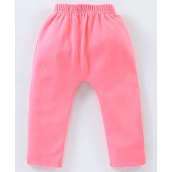 Babyhug Full Length Diaper Leggings Star & Kitty Print Pack of 3  - Yellow Light & Dark Pink