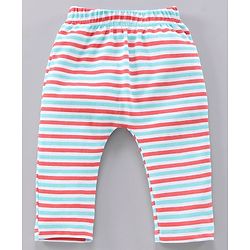 Babyhug Full Length Striped Diaper Pants Multiprint Pack of 3 - Multicolor