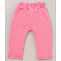 Babyhug Cotton Knit Full Length  Diaper Leggings Solid and Floral Printed Pack of 3 - Pink Yellow White