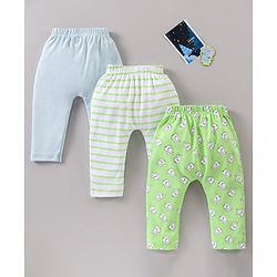 Babyhug Diaper Leggings Multi Print Pack Of 3 - Multicolor