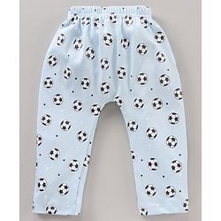 Babyhug Diaper Leggings Striped & Soccer Ball Print Pack Of 3 - Multicolor