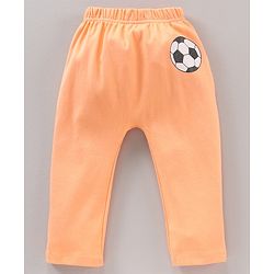 Babyhug Diaper Leggings Striped & Soccer Ball Print Pack Of 3 - Multicolor