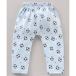 Babyhug Diaper Leggings Striped & Soccer Ball Print Pack Of 3 - Multicolor