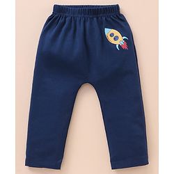 Babyhug Cotton Full Length Striped Diaper Pants Space Print Pack of 3 - Multicolor