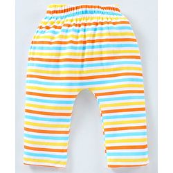 Babyhug Diaper Leggings Dino Print Pack of 3 - Sky Blue Multicolour