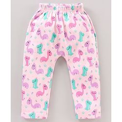 Babyhug Full Length Diaper Leggings Dino & Floral Print Pack of 3 - Multicolor