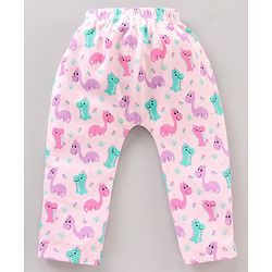 Babyhug Full Length Diaper Leggings Dino & Floral Print Pack of 3 - Multicolor
