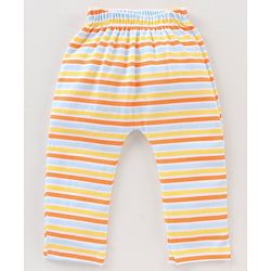 Babyhug Full Length Diaper Leggings Stripes & Dino Print Pack Of 3 - Multicolor