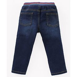 Babyhug Full Length Washed Denim Jeans - Blue