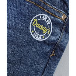 Babyhug Full Length Washed Denim Jeans - Blue