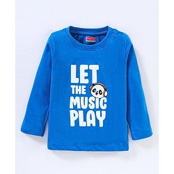 Babyhug Cotton Jersey Knit Full Sleeves T-Shirt Panda Printed Pack of 3 - Blue Green Yellow