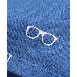 Babyhug Cotton Half Sleeves Polo T-Shirt Goggles Print - Blue