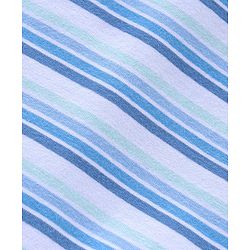 Babyhug Cotton Knit Full Sleeves Striped Winter T-Shirt - Blue