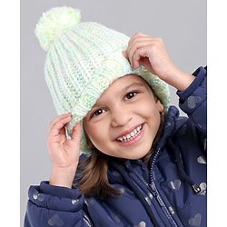 Babyhug Blend Knit Woolen Beanie Multicolour - Diameter 12 cm
