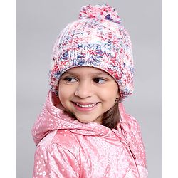 Babyhug Blend Knit Woolen Beanie Multicolour - Diameter 12 cm