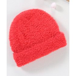 Babyhug Woollen Cap Red - Diameter 10.5 cm