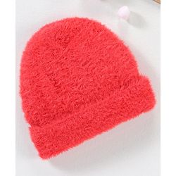 Babyhug Woollen Cap Red - Diameter 10.5 cm