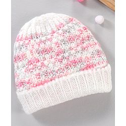 Babyhug Woollen Cap Multicolour - Diameter 10.5 cm