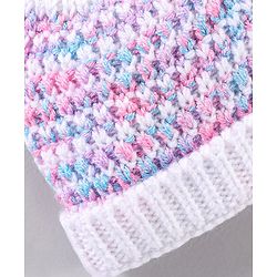Babyhug Woollen Cap Multicolour - Diameter 11 cm