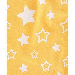 Babyhug Full Sleeves Night Suit Star Print - Yellow