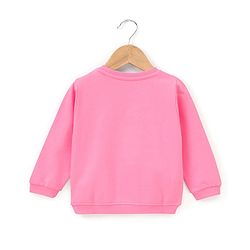 Babyhug Cotton Knit Full Sleeves Sweatshirt With 3d Applique Detailing - Pink