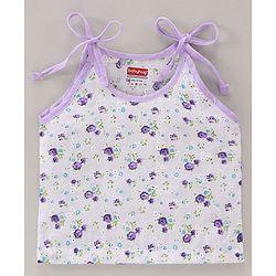 Babyhug 100 % Cotton Sleeveless Jhablas Floral Print Pack of 3 - Multicolor