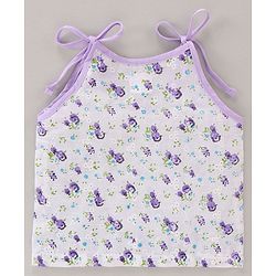 Babyhug 100 % Cotton Sleeveless Jhablas Floral Print Pack of 3 - Multicolor