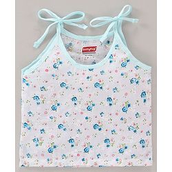 Babyhug 100 % Cotton Sleeveless Jhablas Floral Print Pack of 3 - Multicolor