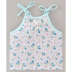 Babyhug 100 % Cotton Sleeveless Jhablas Floral Print Pack of 3 - Multicolor