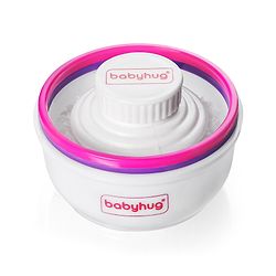 Babyhug Soft Powder Puff With Storage  - White & Pink
