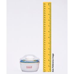 Babyhug Soft Powder Puff with Built-In Storage Case  White & Pink | Gentle | Safe | Hygienic | Soft Cotton