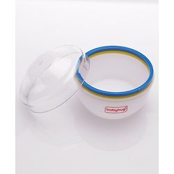 Babyhug Soft Powder Puff with Built-In Storage Case  White & Pink | Gentle | Safe | Hygienic | Soft Cotton