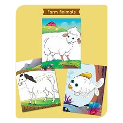 Babyhug Dot to Dot Colouring Activity Books Pack of 4 - English