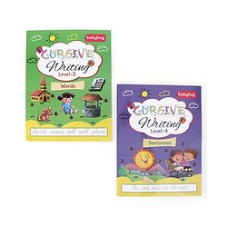 Babyhug Cursive Writing Activity Books (Words & Sentences) - Pack of 2