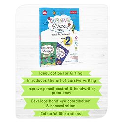 Babyhug Cursive Writing Activity Books (Words & Sentences) - Pack of 2