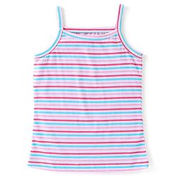 Babyhug Sleeveless Slips Striped & Floral Print Pack of 3 - Blue