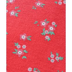 Babyhug 100% Cotton Singlet Floral Print Pack of 3 - Red