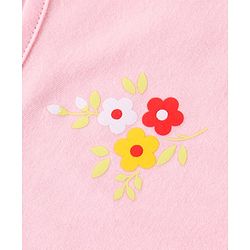 Babyhug 100% Cotton Singlet Floral Print Pack of 3 - Red