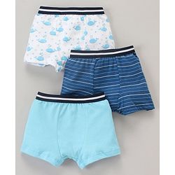 Babyhug 100% Cotton Briefs Pack of 3 - Multicolor