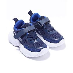 Cute Walk by Babyhug Sneakers With Velcro Closure Solid - Dark Blue