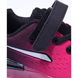 Cute Walk by Babyhug Velcro Closure Sneakers- Black Orange