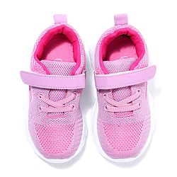 Cute Walk by Babyhug Velcro Closure Sport Shoes Solid- Rose Pink