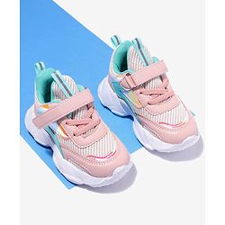 Cute Walk by Babyhug Velcro Closure Sport Shoes- Pink