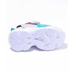 Cute Walk by Babyhug Sneaker Shoes With Velcro Closure - Black Light Grey