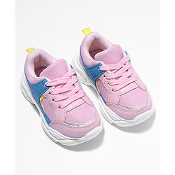Cute Walk by Babyhug Sport Shoes With Tie Up Laces - Pink